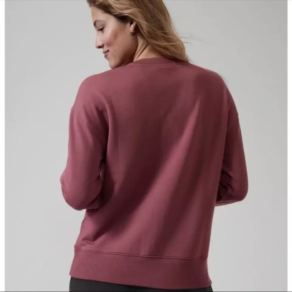 Athleta Balance Women’s Henley Pull-Over Crew Neck Sweater In Tawny Rose Large - Picture 2 of 11